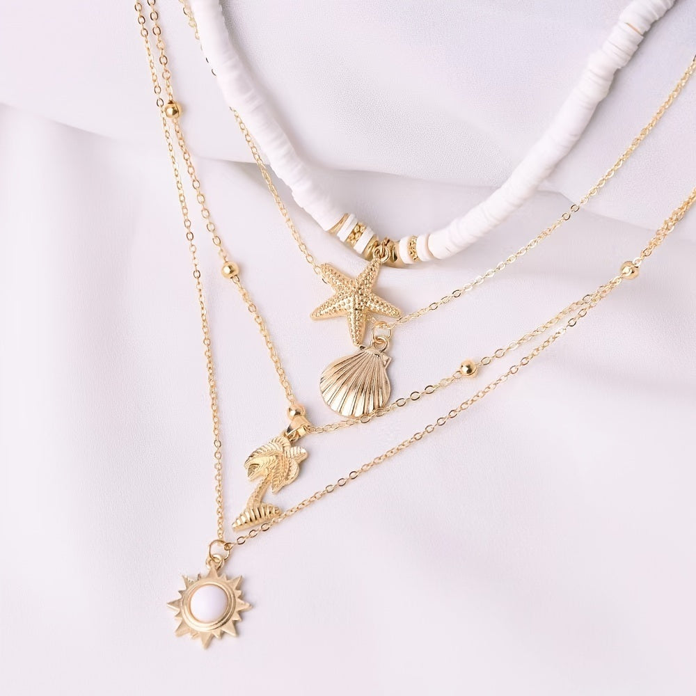 Elegant Starfish Shell Necklace: A Trendy Accessory for Women's Fine Jewelry Collection