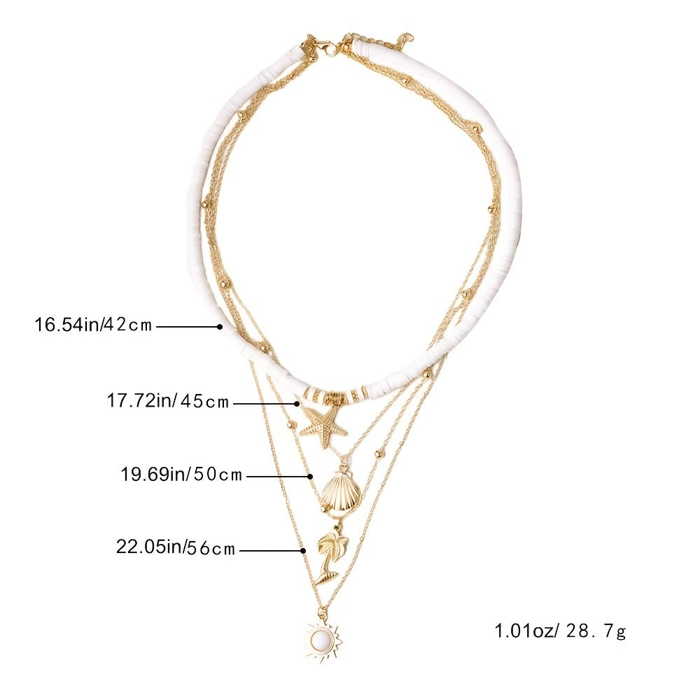 Elegant Starfish Shell Necklace: A Trendy Accessory for Women's Fine Jewelry Collection