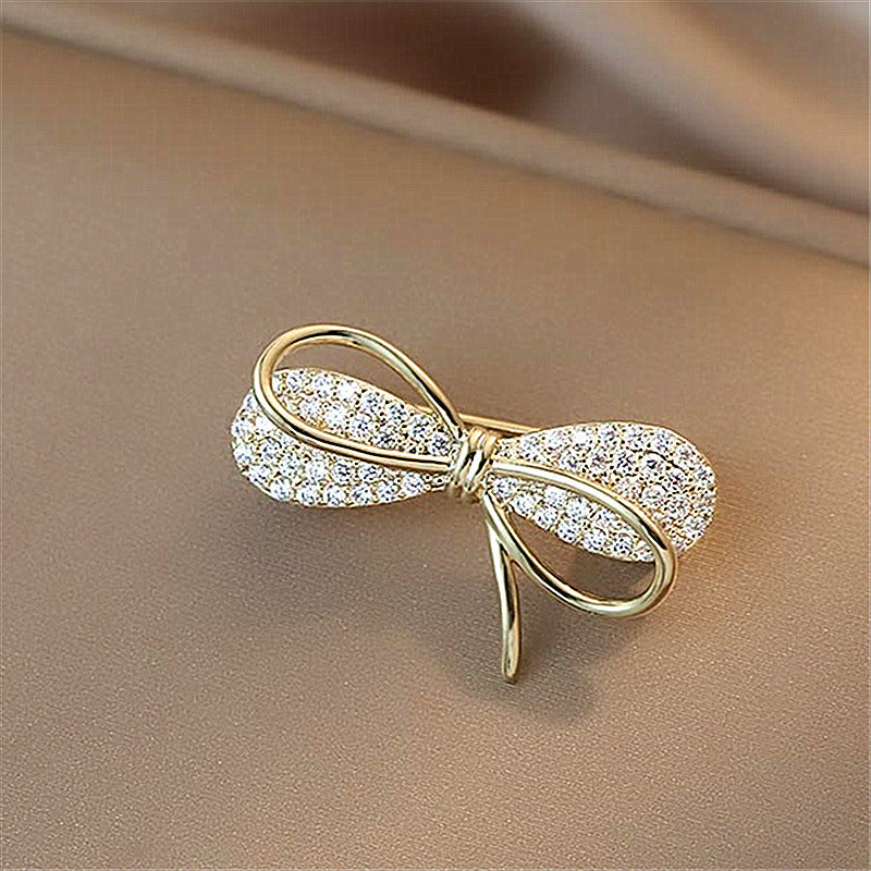 Cute Bow Pins Brooches For Women Fashion Elegant Luxury Accessories Party Wedding Gifts Collar Buckle Pin