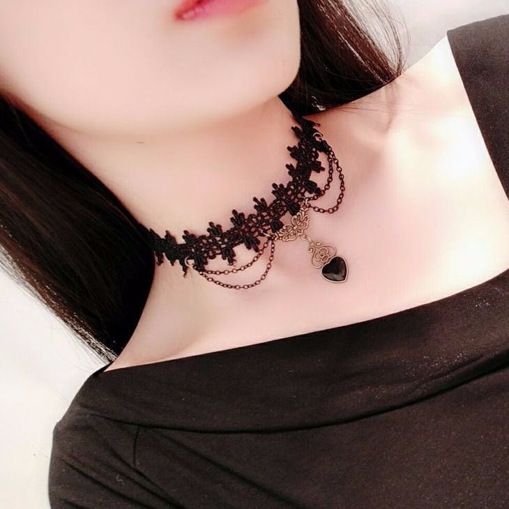 Korean Fashion Velvet Choker Necklace for Women Vintage Sexy Lace Necklace with Pendants Gothic Girl Neck Jewelry Accessories