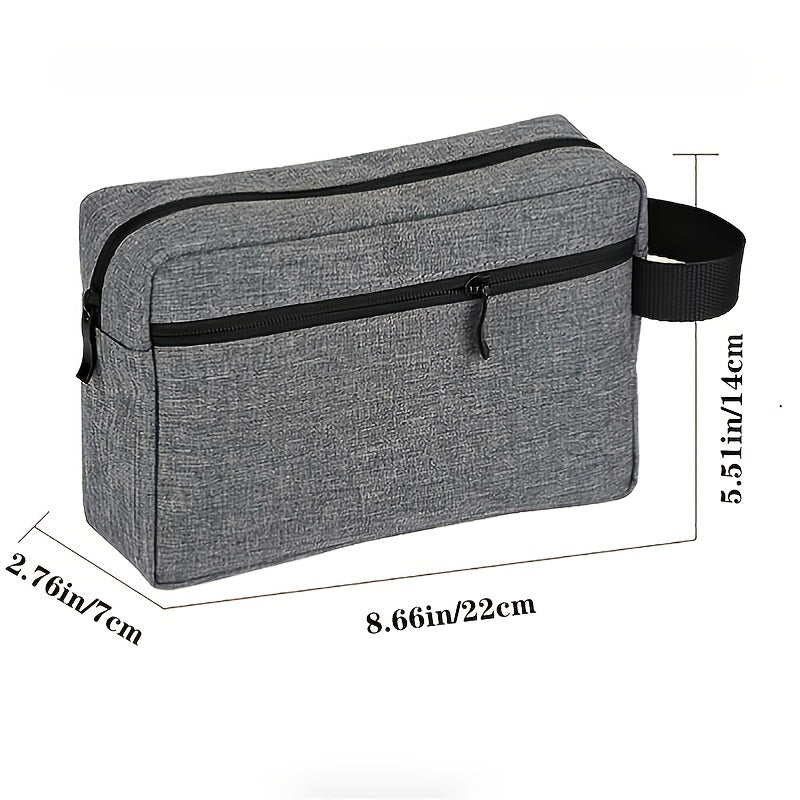 1pc Travel Toiletry Bag For Women And Men; Portable Storage Bag; Water-resistant Shaving Bag For Toiletries Accessories;