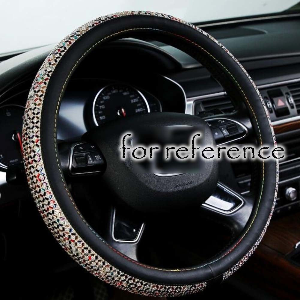 Bling Bling Steering Wheel Cover Rhinestone Universal Car Wheel Protector Car Accessories for Women