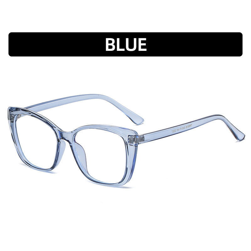 TR90 Cat Eye Glasses Frame Women Men Anti Blue Light Round Eyewear Optical Spectacle Goggles Jelly Color Eyeglass