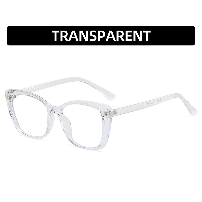 TR90 Cat Eye Glasses Frame Women Men Anti Blue Light Round Eyewear Optical Spectacle Goggles Jelly Color Eyeglass