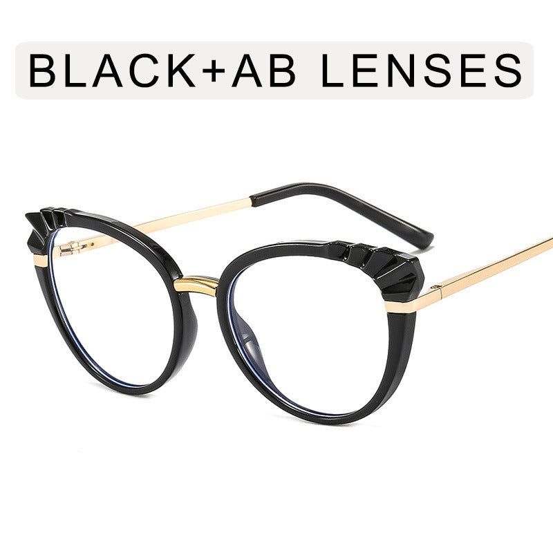 Cat Eye Blue Light Blocking Glasses Women Men Clear Lens Anti-blue Light Glass Frame Optical Spectacle Goggles Female Eyeglass