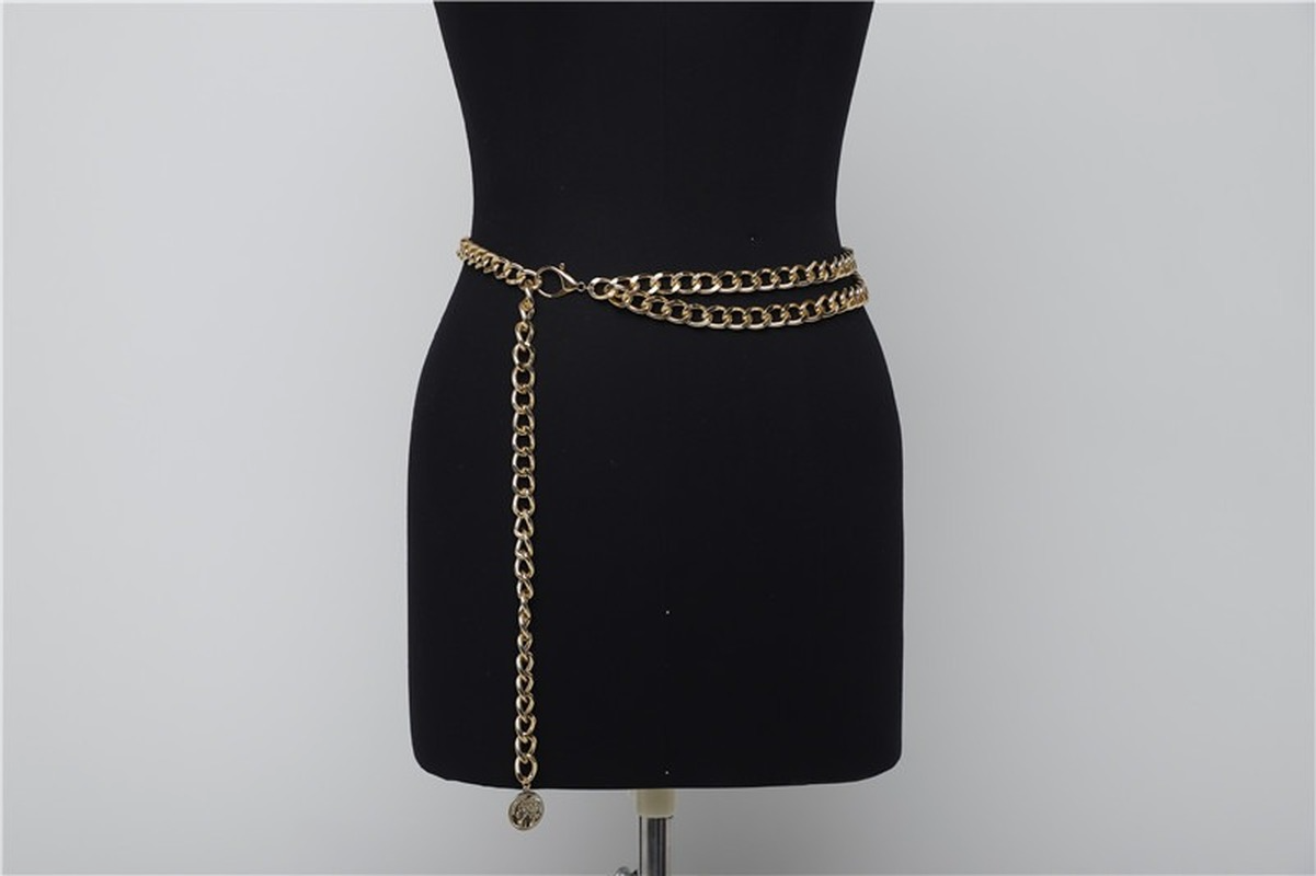 Sexy Women Belts 2021 New Streetwear Metal Chain Decorate Dress Belt Adjustable Rough Whip Chain Women Fashion Design