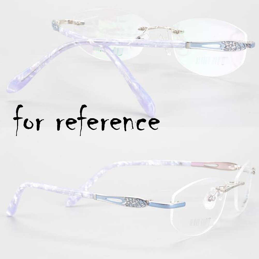 1 Pair Metal Glasses Replacement Temple Rhinestone Eyeglass Accessories for Women, Silver