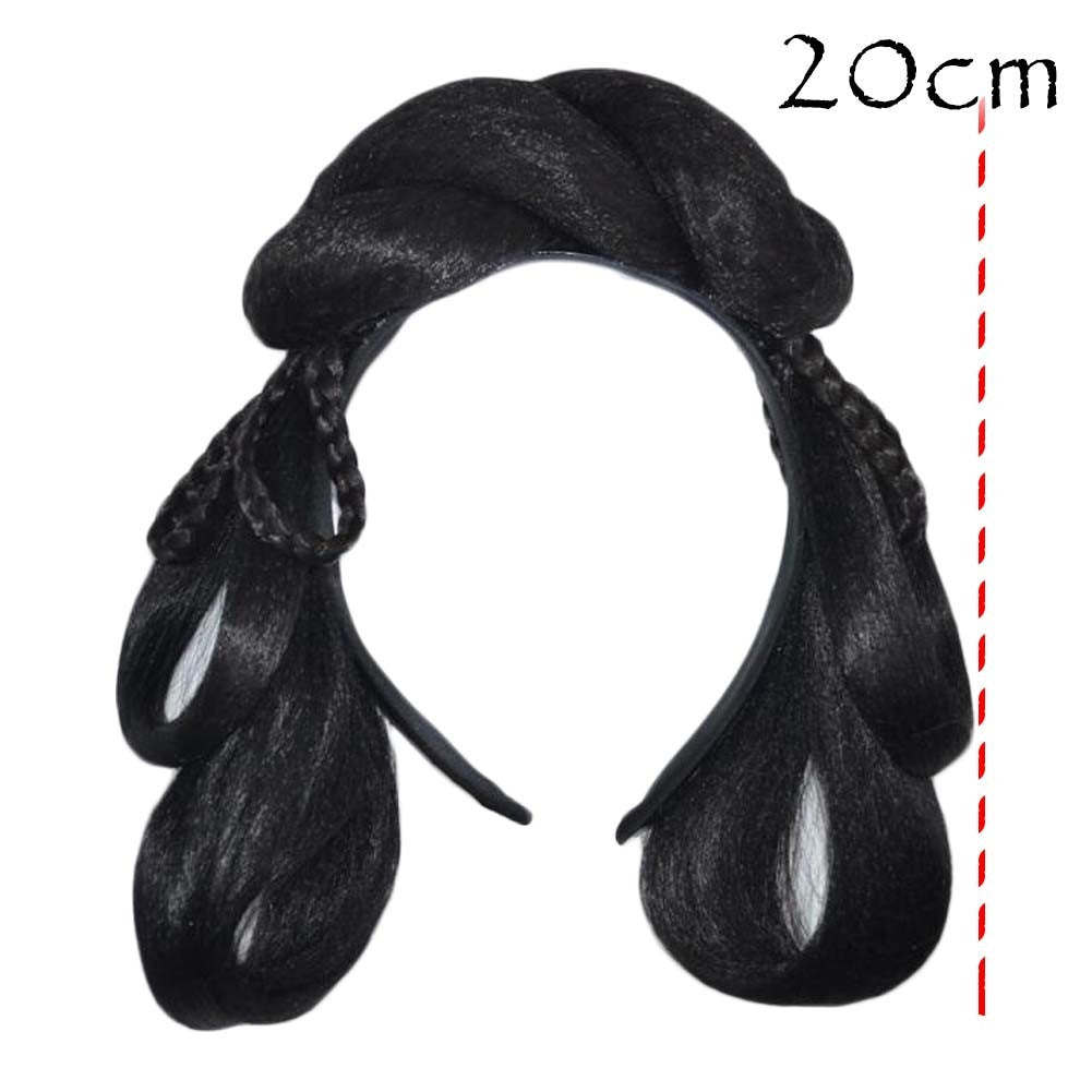 Chinese Traditional Costume Accessory Hairpiece Women Wig Han Chinese Clothing Updo Headband Black Hair Bun