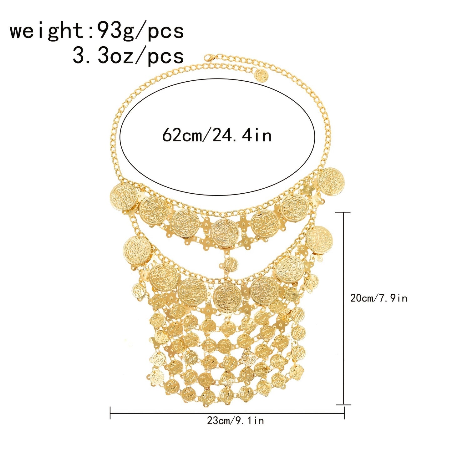 1pc Women Golden Mask Lady Cosplay Belly Dance Jewelry Coin Veil Halloween Dance Play Accessories