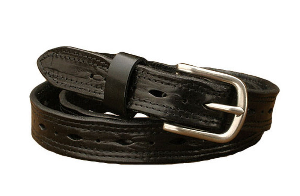 Vintage Jeans Belt Casual Leather Belt for Womens Black