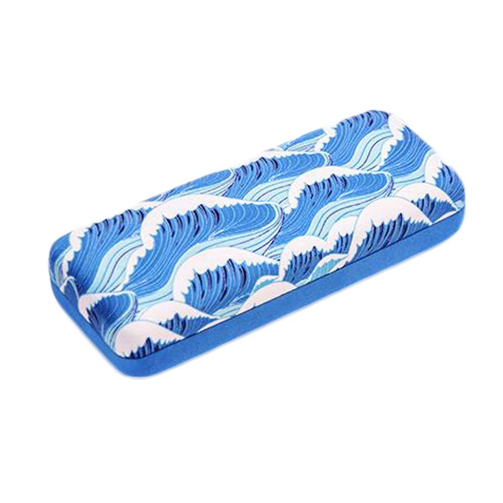 Blue Waves Glasses Case Hard Shell Eyeglass Holder Eyeglasses Case Spectacle Case