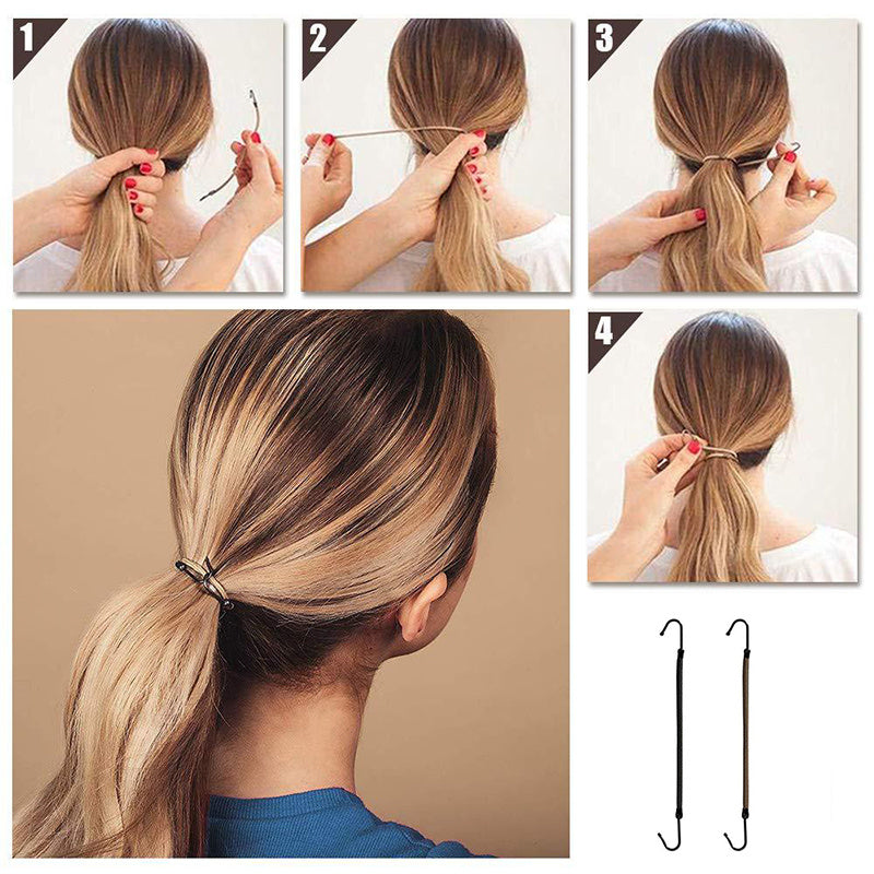 Women Long Leather Ponytail Hold Hair Tie Headband Hair bands For Girls Hair Accessories