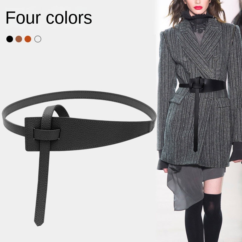 Waist cover Women's decorative sweater Suit Wide belt Outer coat with dress Waist closure Versatile belt Women wide