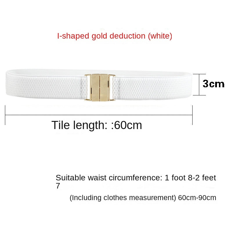 Korean waistband female decoration with skirt elastic waist cover; wide and narrow elastic belt; fashionable new style; quick sale; golden pear drop