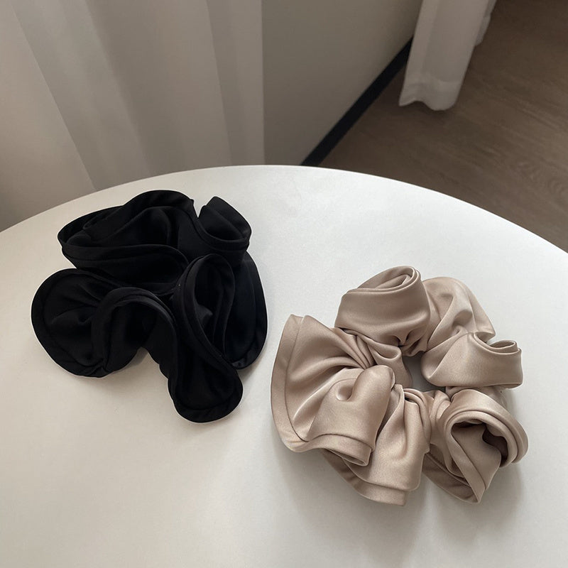 1/2/3pc Silk Oversized Scrunchies Women Elastic Hair Bands Ponytail Holder Rubber Band Elegant Satin Hair Rope Hair Accessory