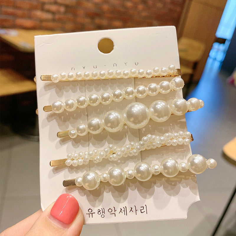 Simulated Pearl Hair Clips For Women Korean Women Hairpins Girl Hair Barrettes Fashion Hairgrip Hair Accessories