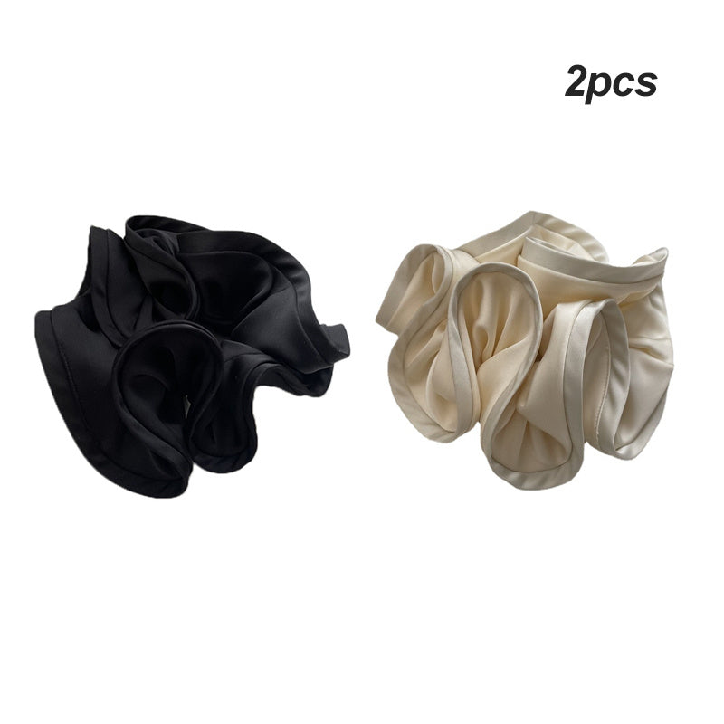 1/2/3pc Silk Oversized Scrunchies Women Elastic Hair Bands Ponytail Holder Rubber Band Elegant Satin Hair Rope Hair Accessory