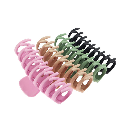 4PCS Hair Claw Clips 4 Inch Nonslip Large Crab Hairpins for Women Thin Hair Accessories Barrette Girls Gifts for Women