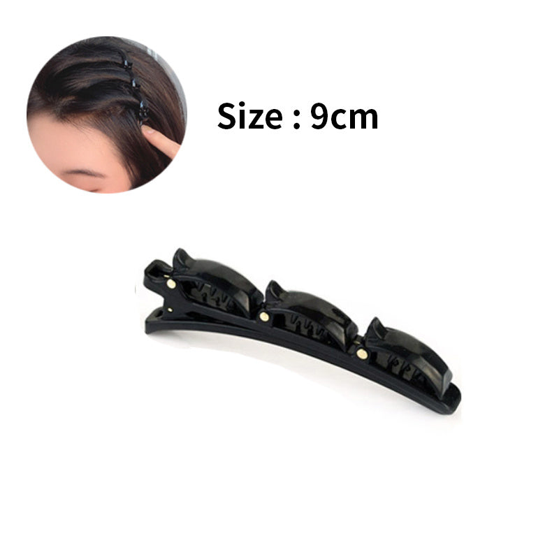 1/2pcs Flocked Bangs Hair Clip Black Headwear Women Cute Barrettes Hairgrip Alice Braided Fashion Hairpins Hair Accessories