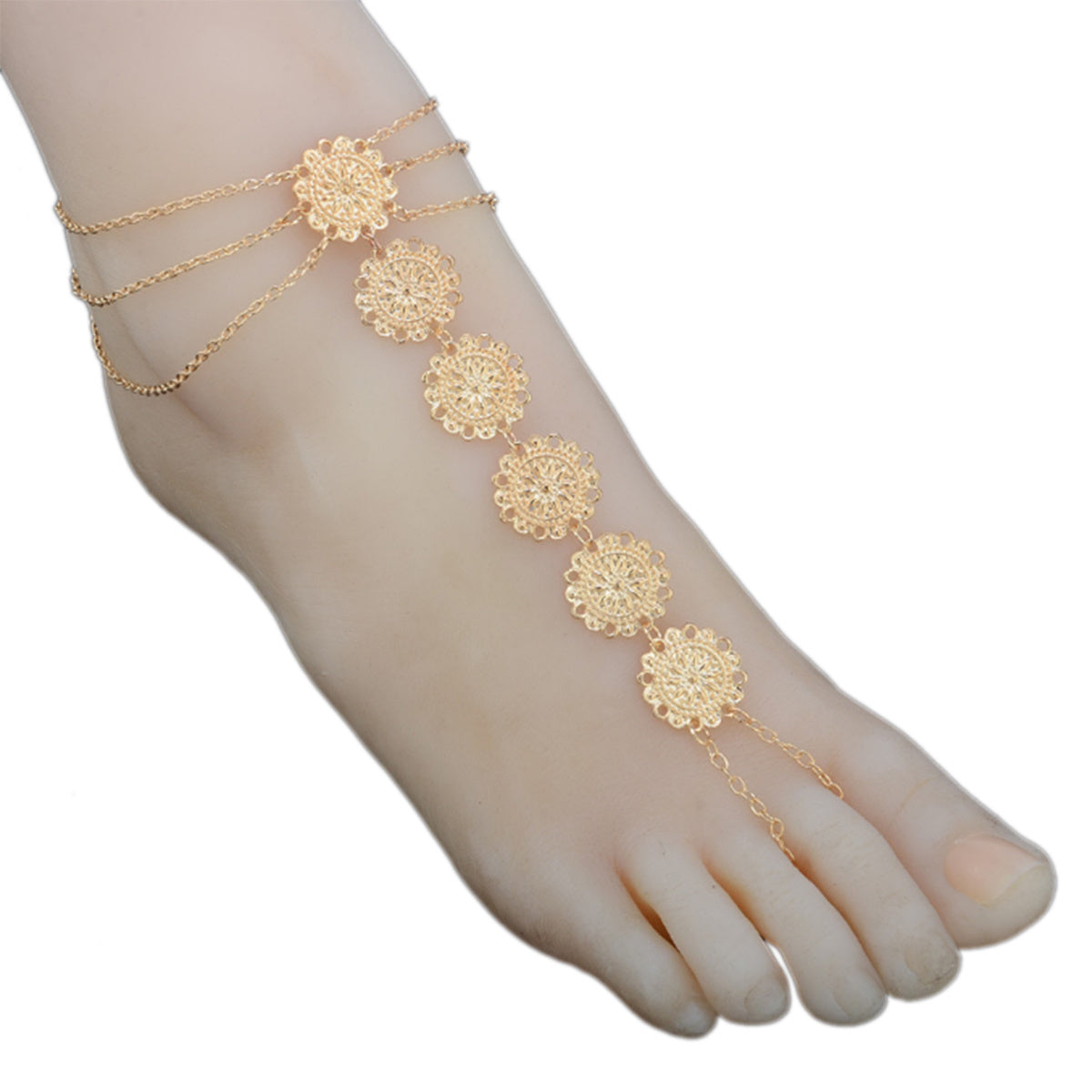 Anklet Bracelet Summer Beach Coin Foot Jewelry Accessories for Women