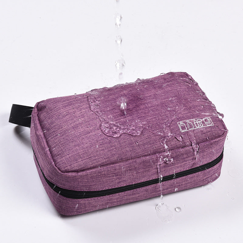 Toiletry Bag Travel for Women Men with Hanging Hook, Water-resistant Travel Organizer Kit for Toiletries Make Up Accessories