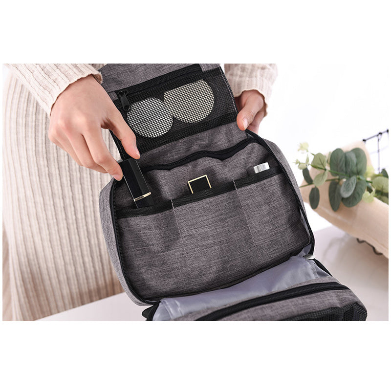 Toiletry Bag Travel for Women Men with Hanging Hook, Water-resistant Travel Organizer Kit for Toiletries Make Up Accessories