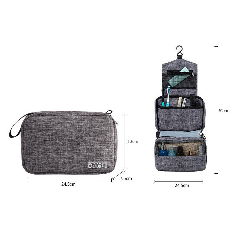 Toiletry Bag Travel for Women Men with Hanging Hook, Water-resistant Travel Organizer Kit for Toiletries Make Up Accessories