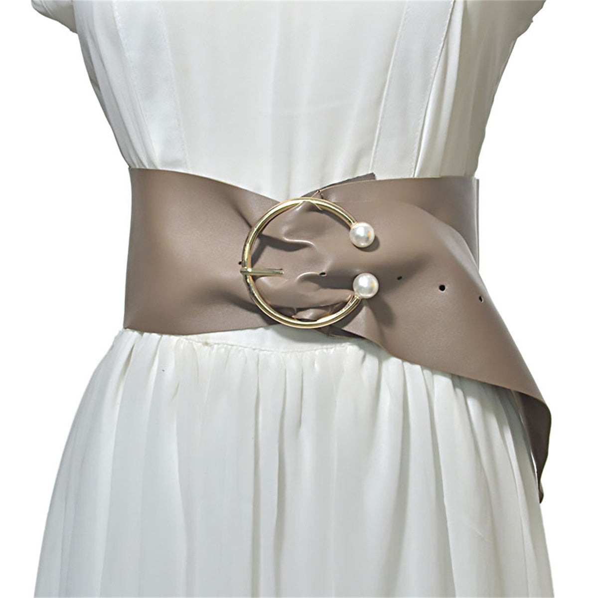 Women Soft Faux Leather Waist Belt Chic belt with Pin Buckle