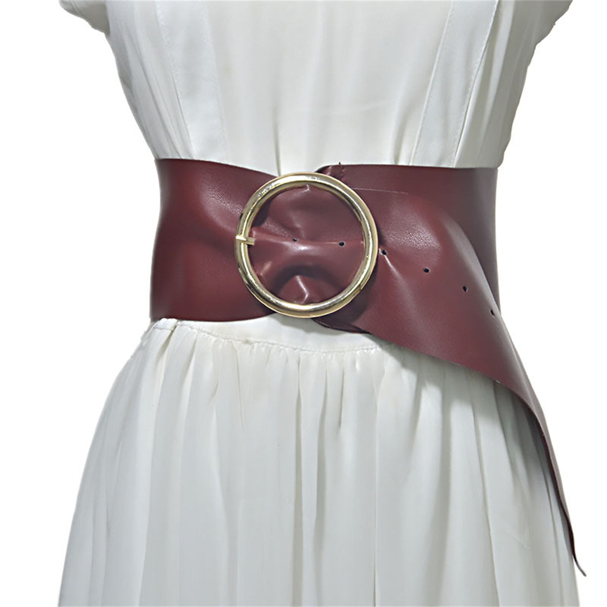 Women Soft Faux Leather Waist Belt Chic belt with Pin Buckle