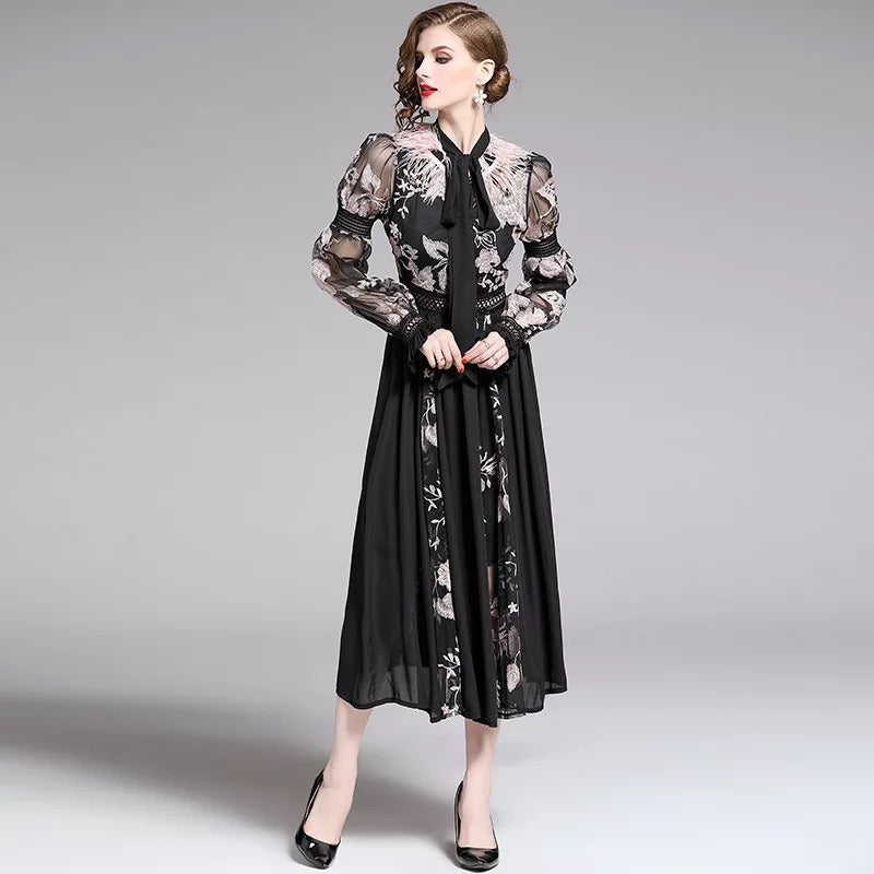 Temperament Long Sleeve Dress | Women Summer Dress