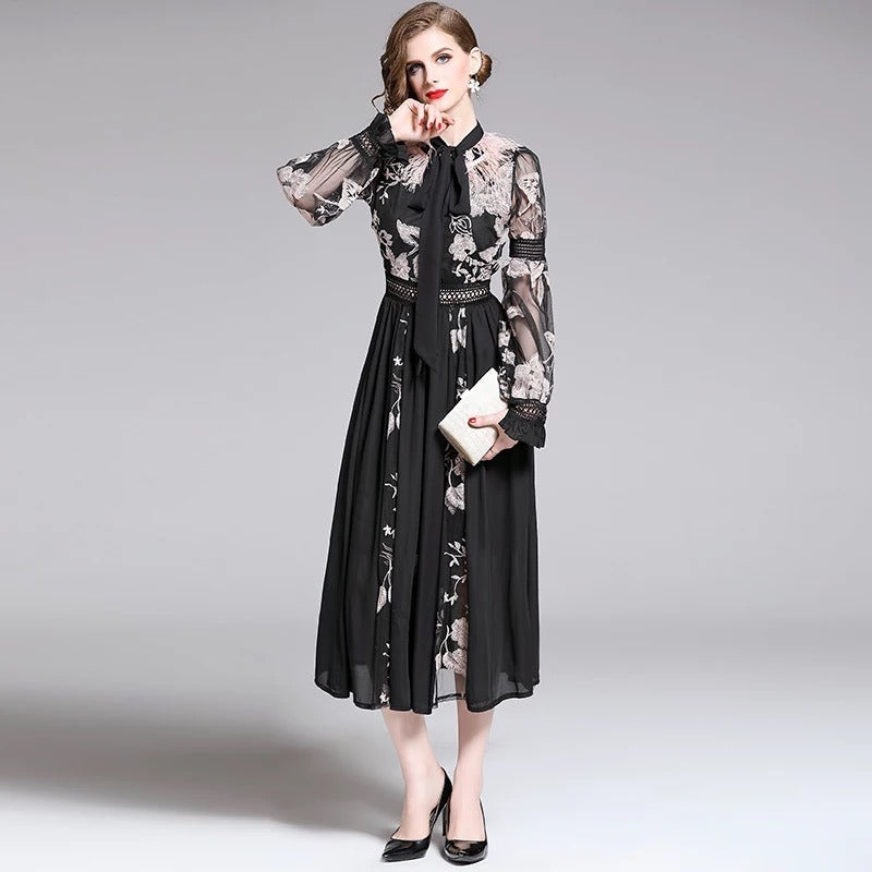 Temperament Long Sleeve Dress | Women Summer Dress