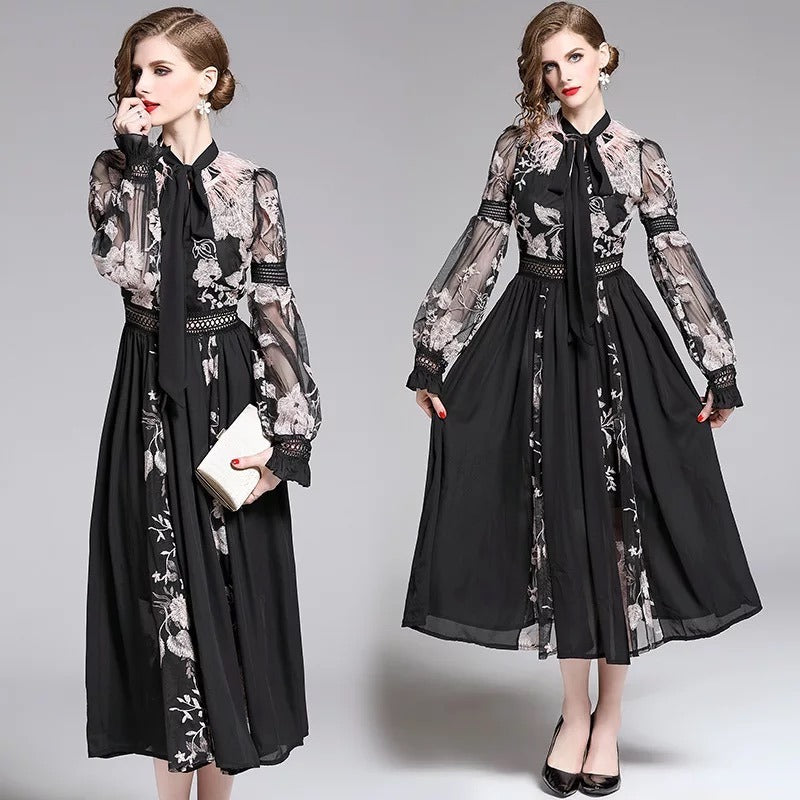 Temperament Long Sleeve Dress | Women Summer Dress