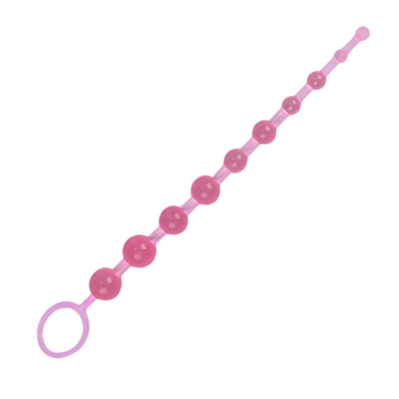 10 beads Soft Rubber Anal Plug Beads Long Orgasm Vagina Clit Pull Ring Ball Butt Toys Adults Women Stimulator Sex Accessories