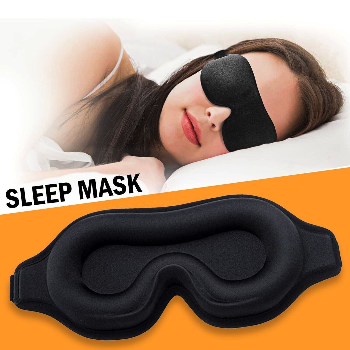 3D Sleep Mask For Men & Women Eye Mask For Sleeping Blindfold Travel Accessories