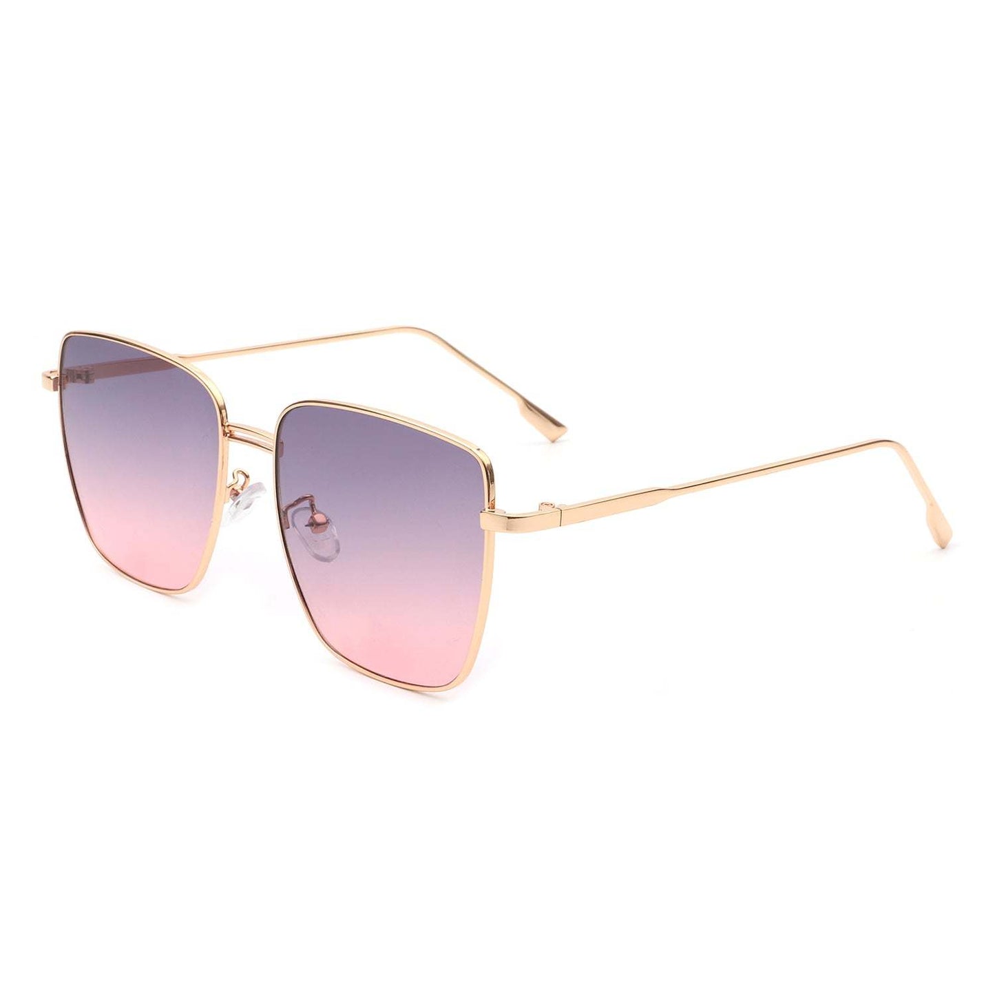 Eskuitan | Women Square Metal Oversize Fashion Sunglasses