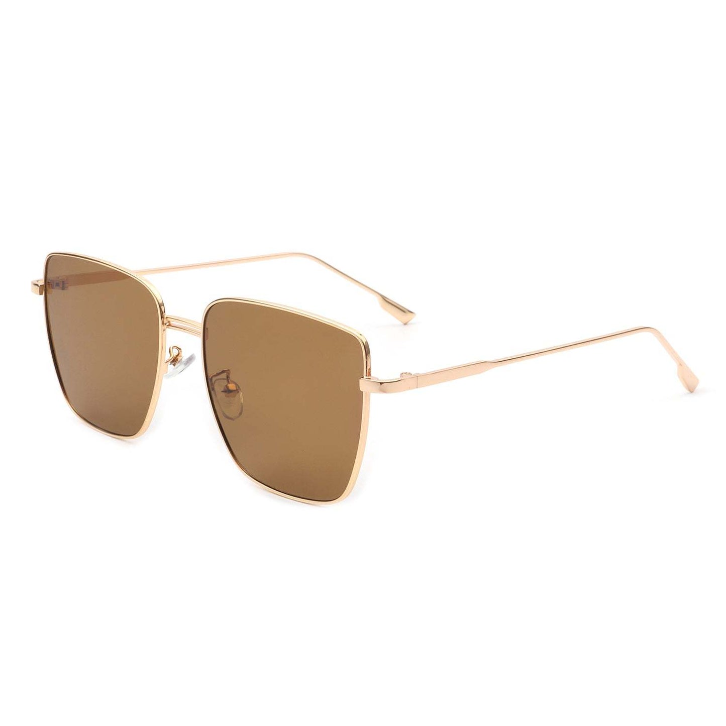 Eskuitan | Women Square Metal Oversize Fashion Sunglasses