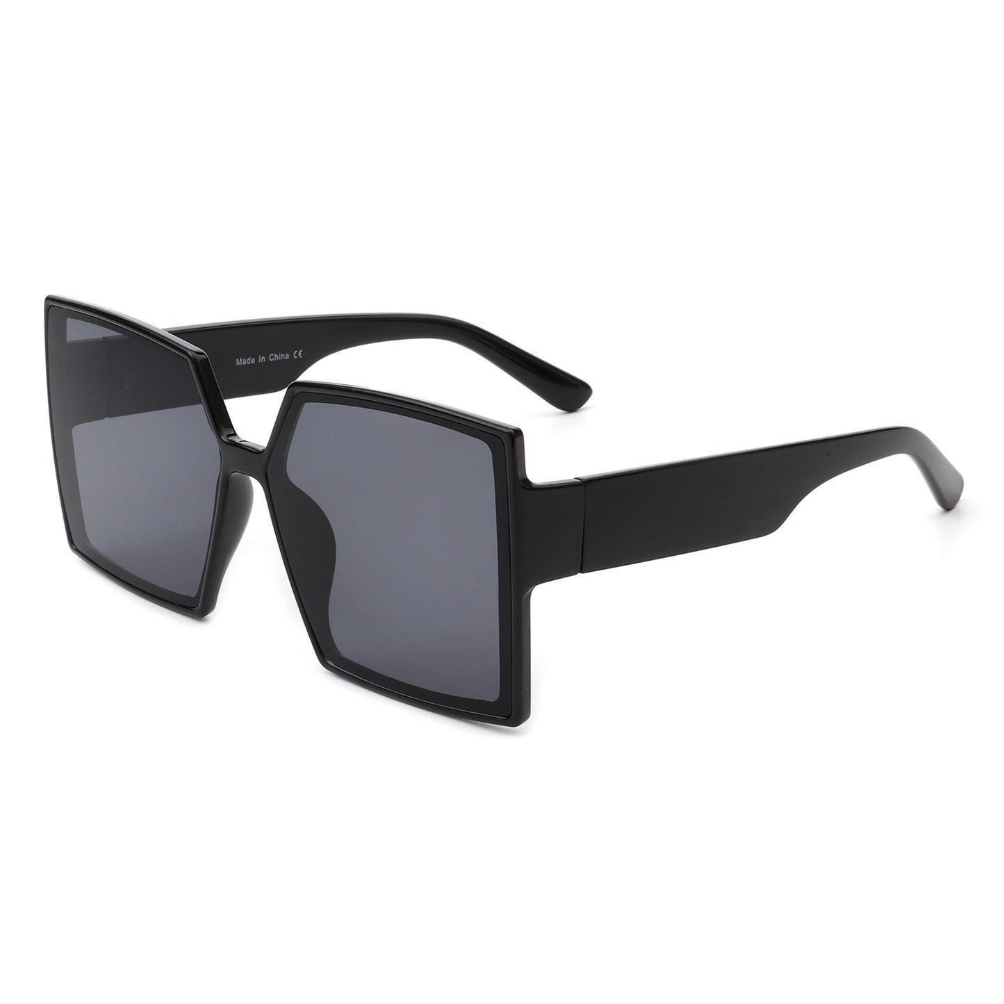 Square Flat Top Large Oversize Fashion Sunglasses