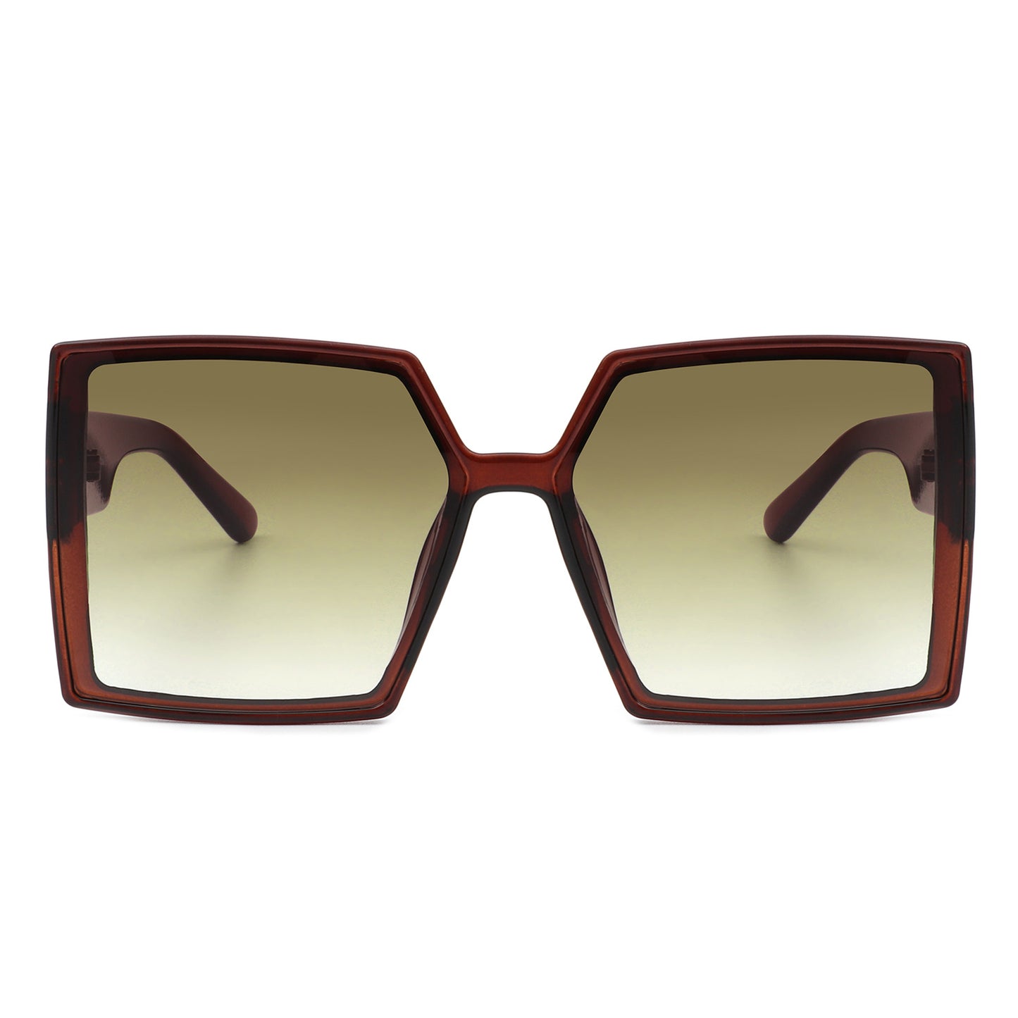 Square Flat Top Large Oversize Fashion Sunglasses