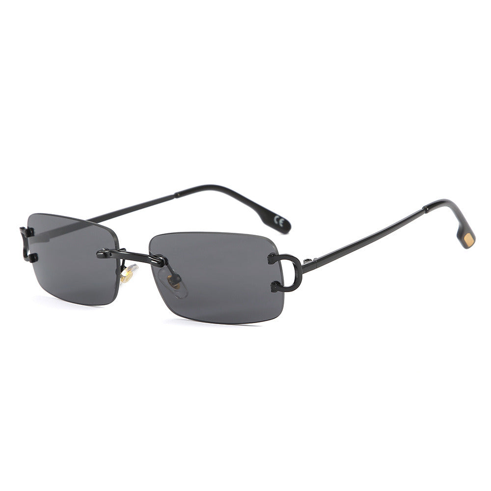 Women's Rimless Cut Edge Sunglasses Square Gradient