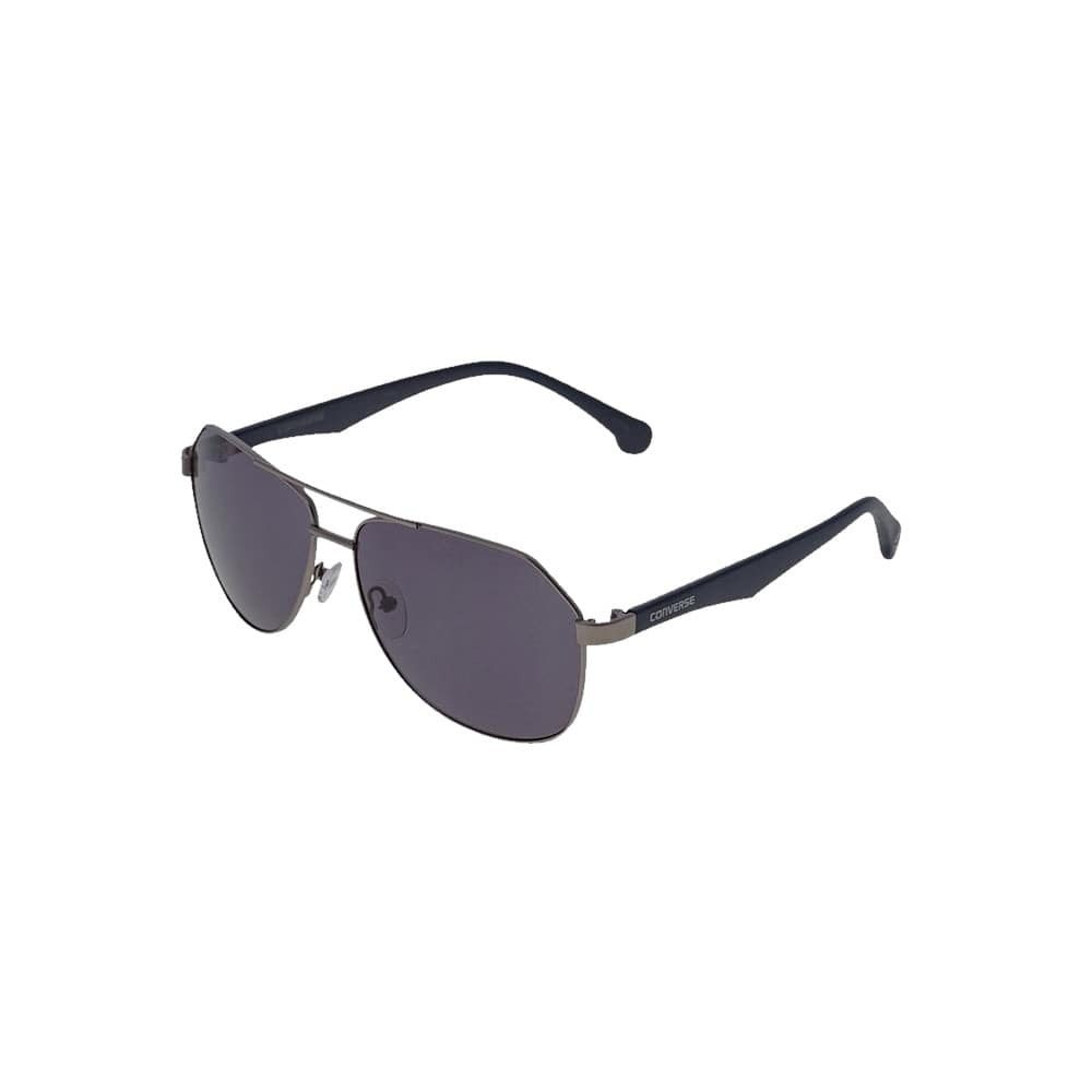 Converse H015 Matte Gunmetal Aviator Grey Lens Women's Metal Sunglasses