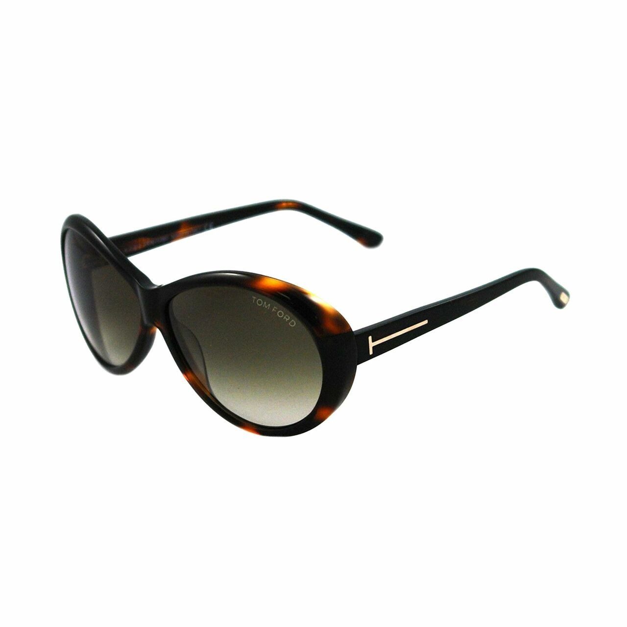 Tom Ford TF202-52P Geraldine Havana Butterfly Brown Lens Women's Sunglasses