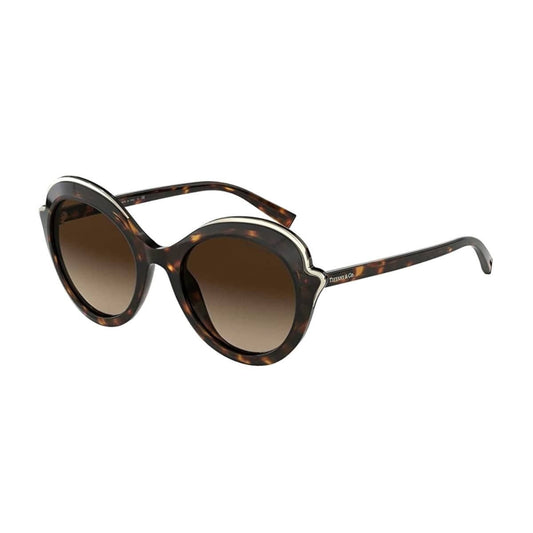 Tiffany & Co. TF4155-80153B Dark Havana Cat-Eye Brown Gradient Lens Women's Sunglasses