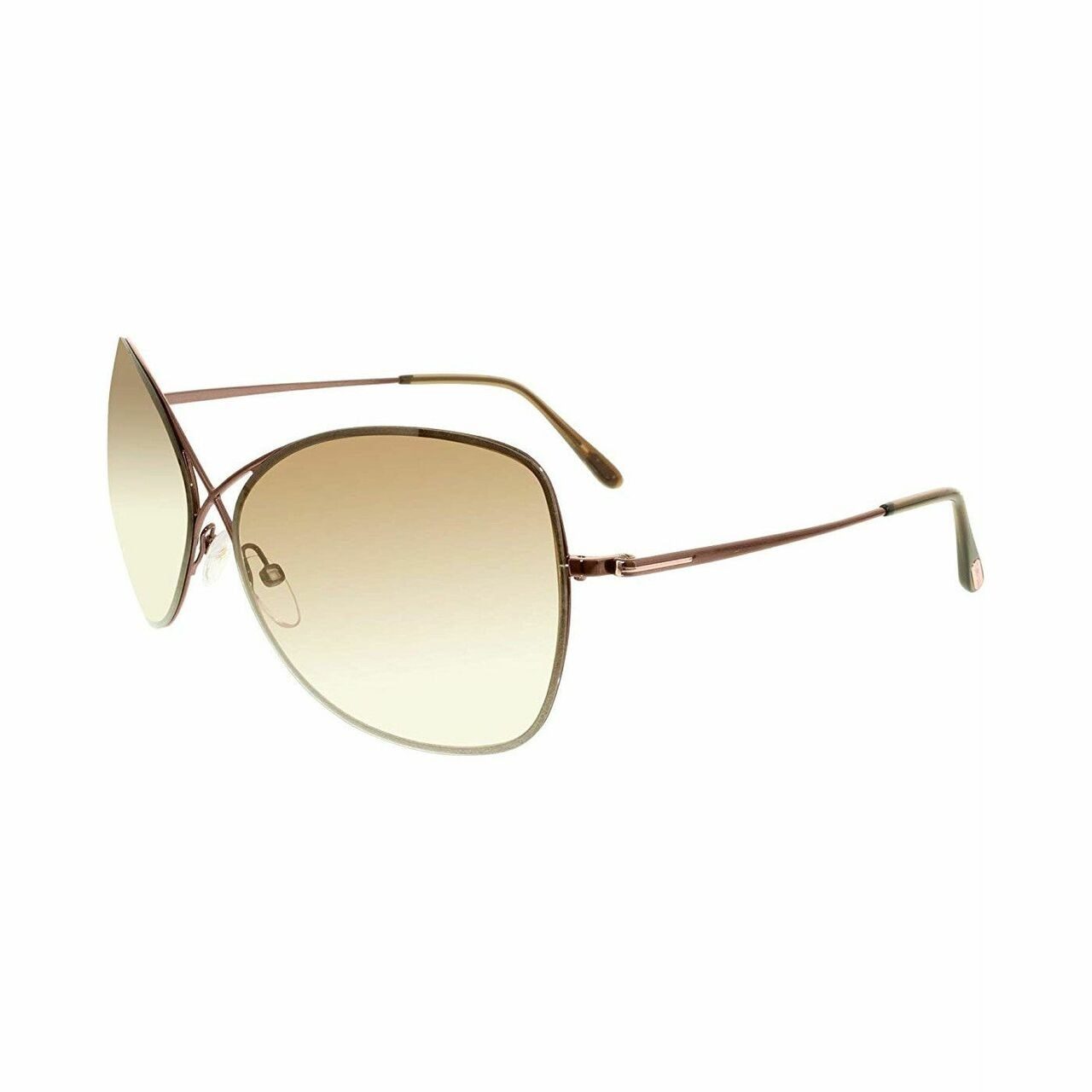 Tom Ford TF250-48F Colette Dark Brown Metal Butterfly Gradient Brown Lens Women's Sunglasses