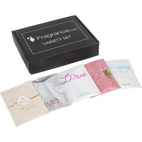 TOUS VARIETY by Tous 5 PIECE VIAL VARIETY SET WITH TOUS FLORAL TOUCH & TOUS HAPPY MOMENTS & TOUS LOVE & TOUS SENSUAL TOUCH & TOUS