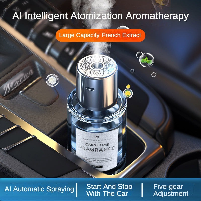 Car Air Freshener 1 Piece, USB Plug Car Diffuser, AI Intelligent Atomization Aromatherapy, Start & Stop With The Car, Harmless To Pregnant Women & Babies, Car Accessories