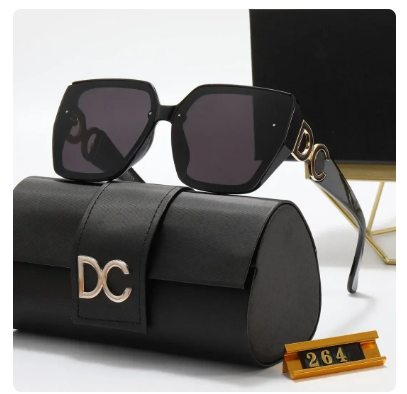 2024 New Fashion Sunglasses Luxury Brand Women Retro Square Big Frame Sunglasses Eyewear Uv400 Glasses Outdoor Shopping