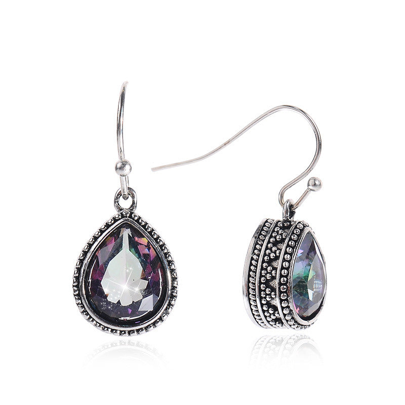 Fashion Trend Jewelry Vintage Jewel Water Drop Earrings