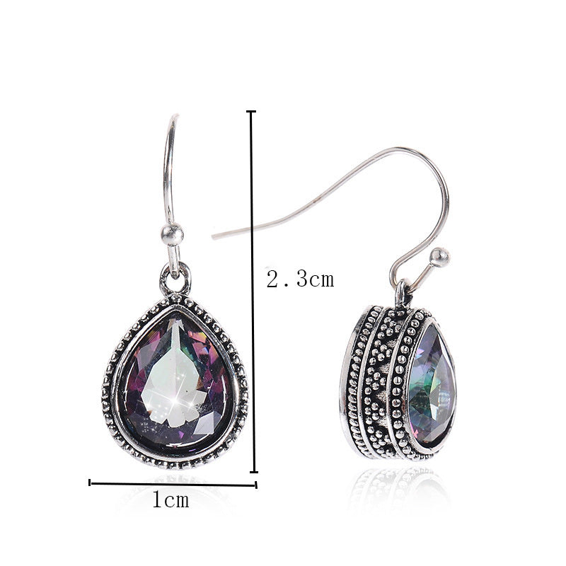 Fashion Trend Jewelry Vintage Jewel Water Drop Earrings