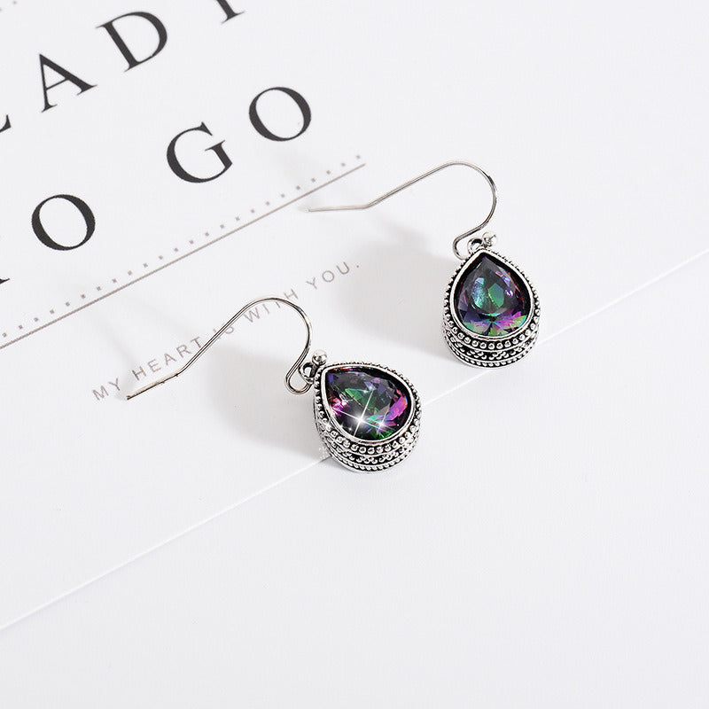 Fashion Trend Jewelry Vintage Jewel Water Drop Earrings