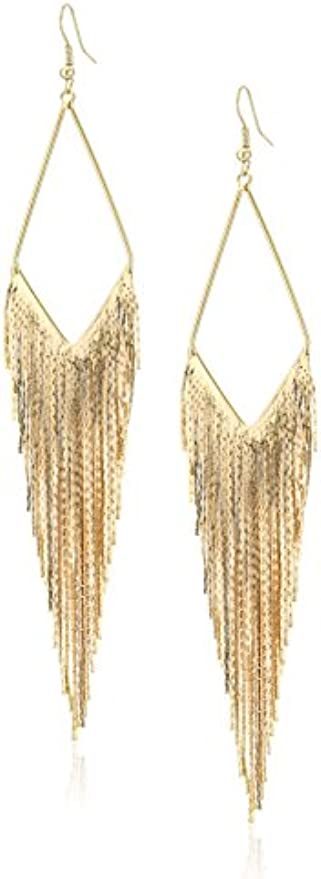 GUESS Basic Fringe Linear Drop Earrings